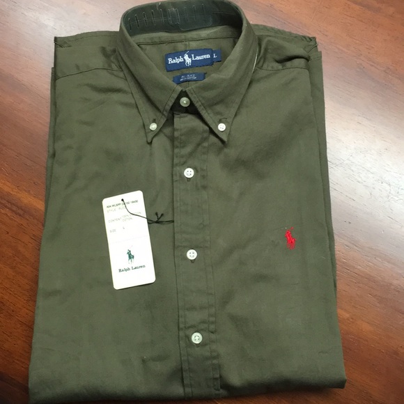 Ralph Lauren Other - NWT Ralph Lauren Olive Green S/S Shirt